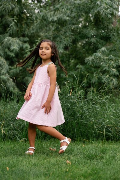 Sunday Dress in Aster Gingham