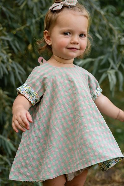 Reversible Swing Tunic in Clover Blooms