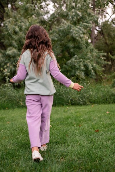 Gaucho Pant in Grape Terry