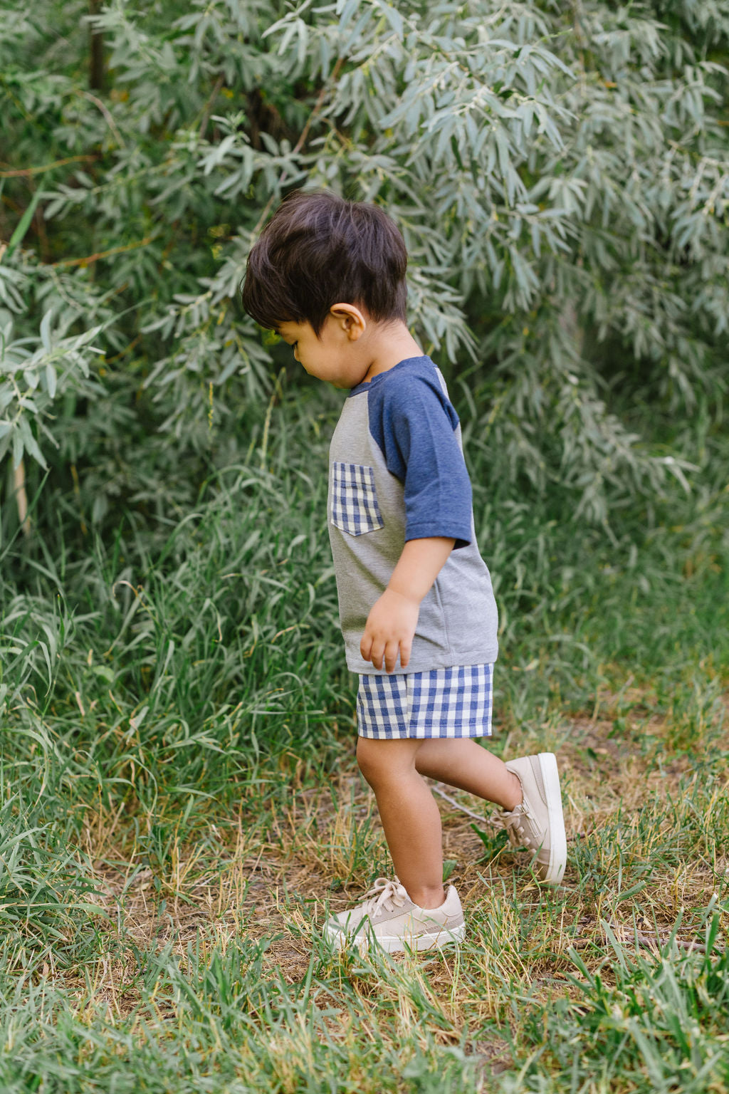 Easy Short in Ink Gingham