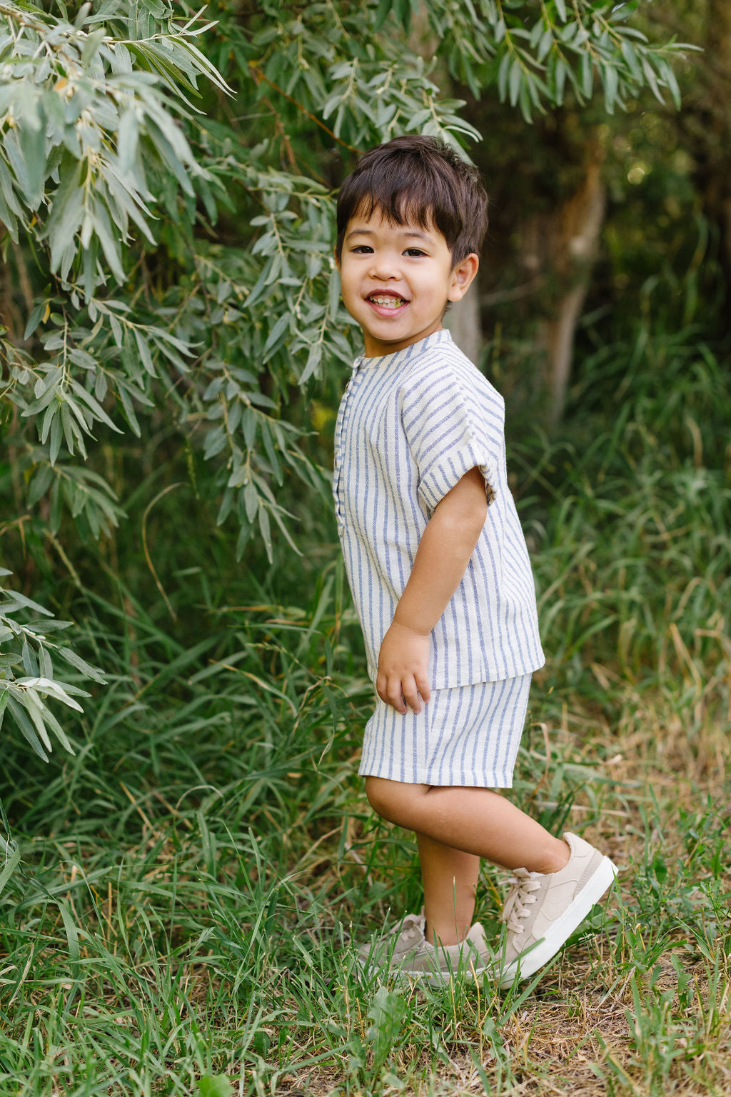 Easy Short in Lake Stripe