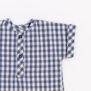 Popover Shirt in Ink Gingham