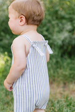 Load image into Gallery viewer, Knotted Shortall in Lake Stripe
