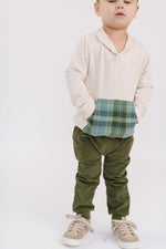 Load image into Gallery viewer, Bamboo Shawl Collar Sweatshirt in Flax Laurel
