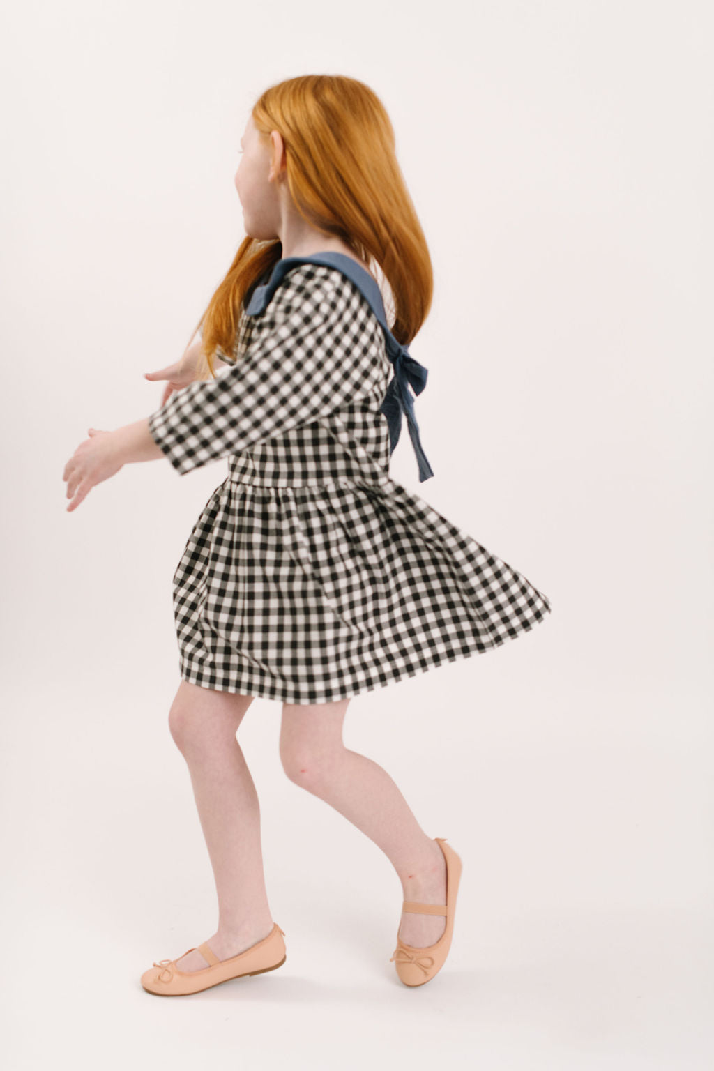 Celebration Dress in Shadow Gingham