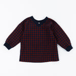 Load image into Gallery viewer, Woven Pullover in Rust Gingham
