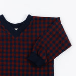 Load image into Gallery viewer, Woven Pullover in Rust Gingham
