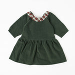 Load image into Gallery viewer, Celebration Dress in Evergreen Corduroy
