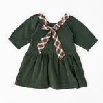 Load image into Gallery viewer, Celebration Dress in Evergreen Corduroy
