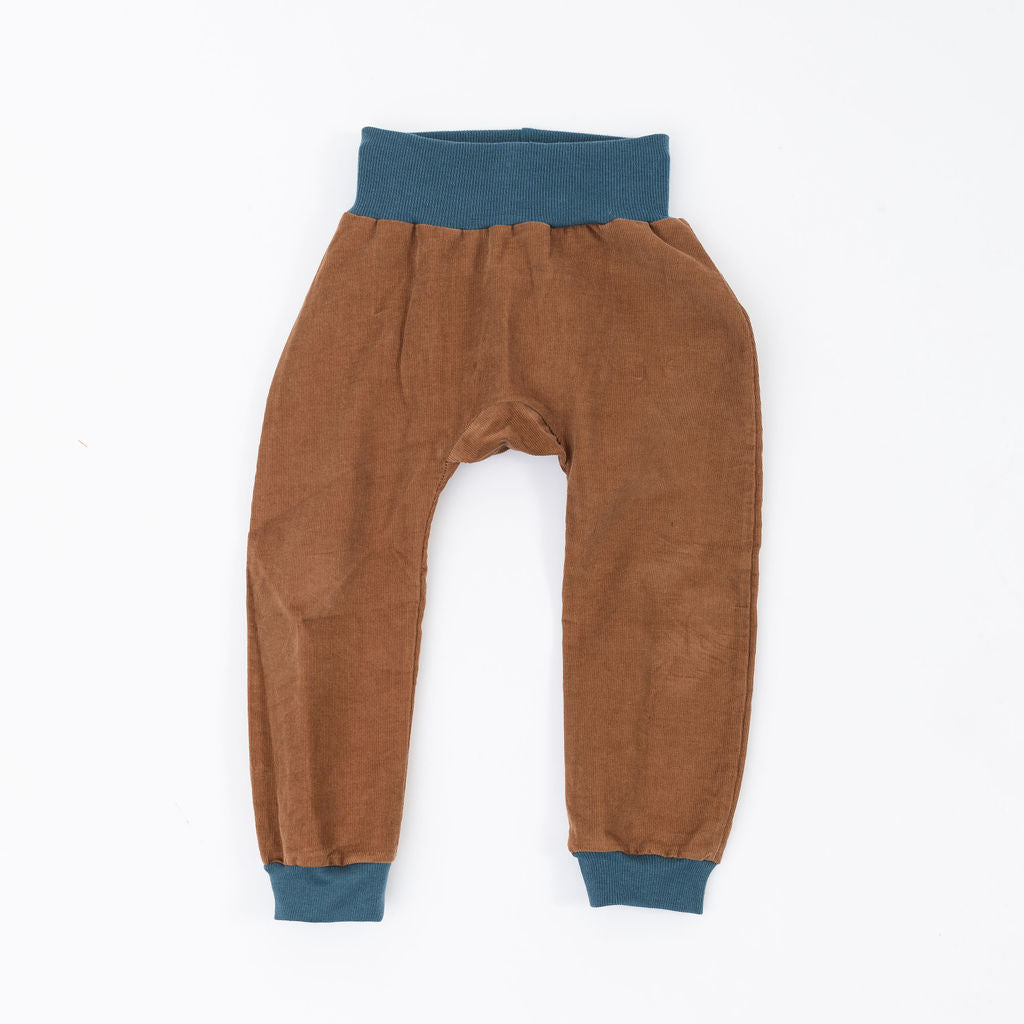 Corduroy Jogger in Chestnut