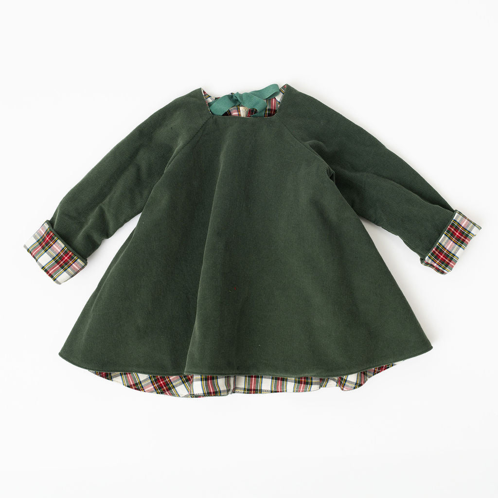 Reversible Swing Tunic in Evergreen Stewart