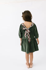 Load image into Gallery viewer, Celebration Dress in Evergreen Corduroy
