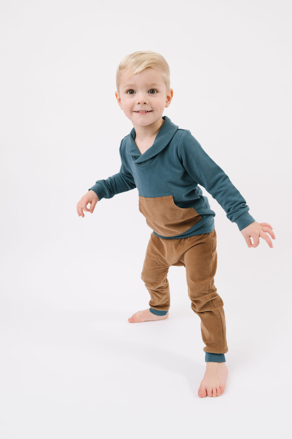 Corduroy Jogger in Chestnut