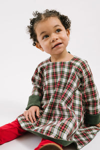 Reversible Swing Tunic in Evergreen Stewart