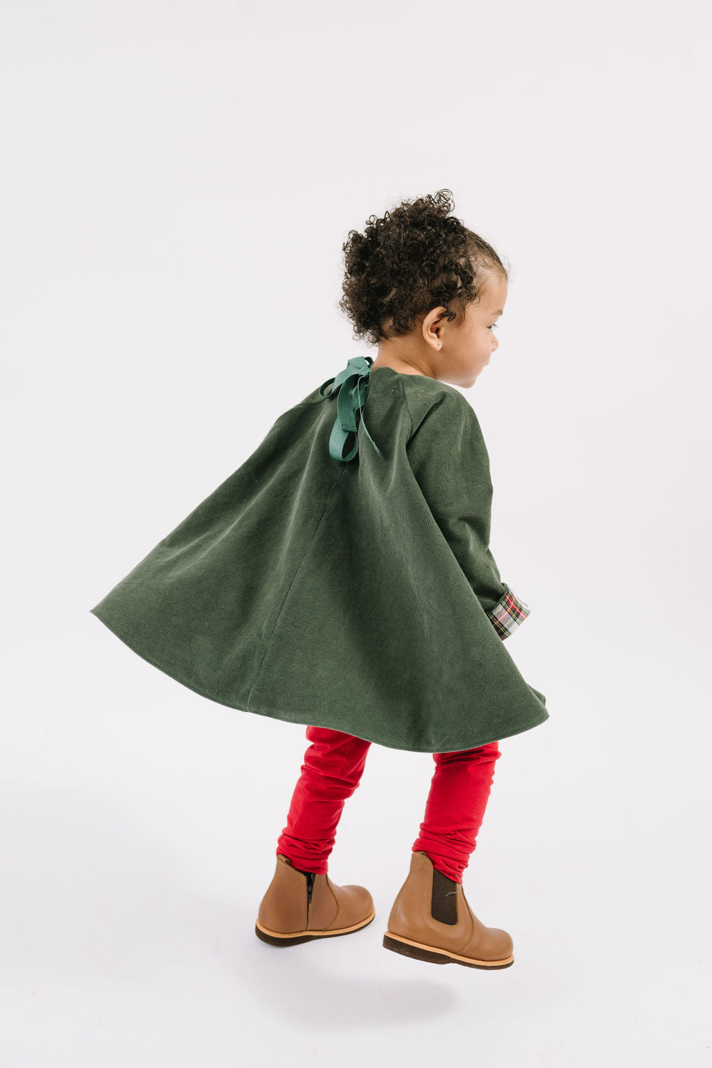 Reversible Swing Tunic in Evergreen Stewart