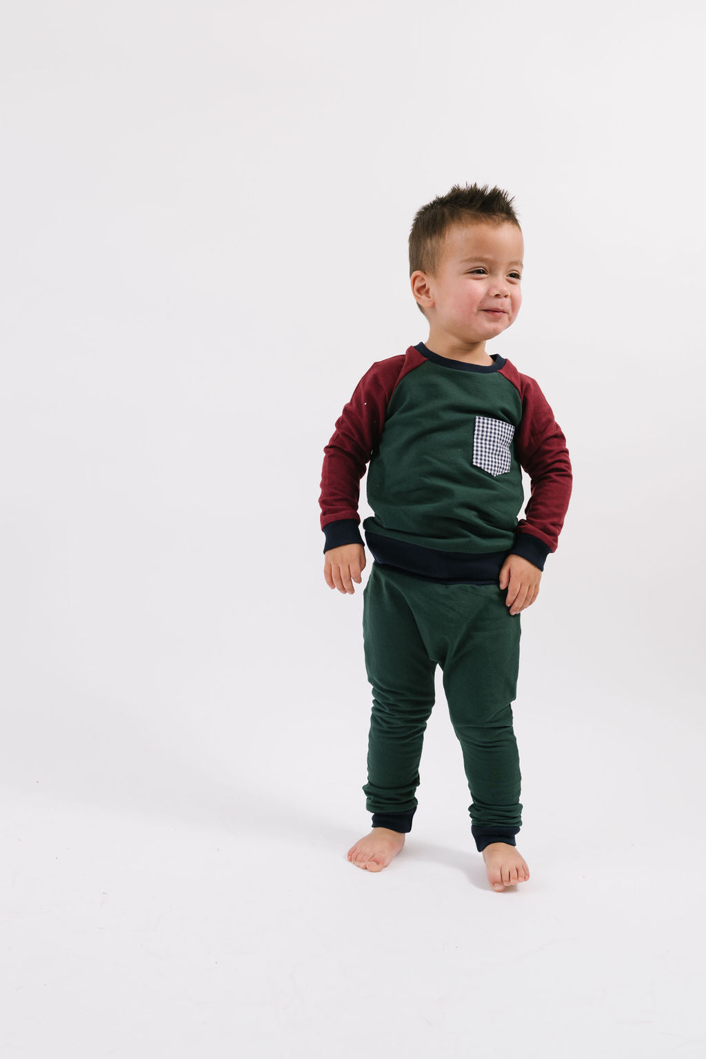 Fleece Jogger in Pine