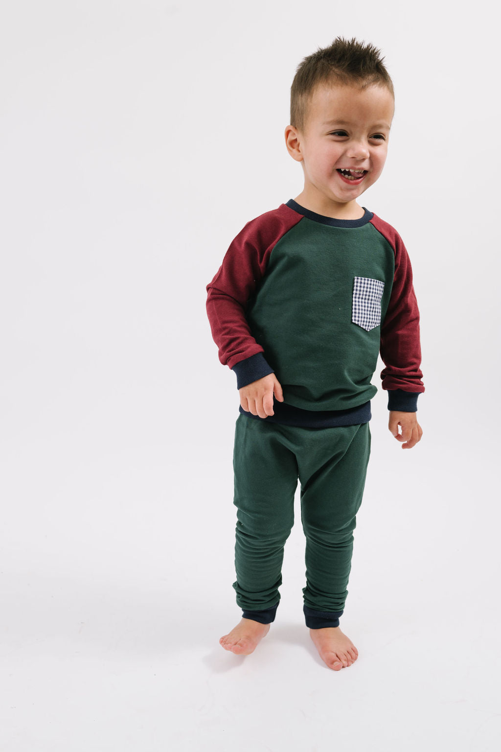 Fleece Jogger in Pine