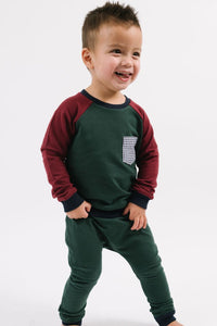 Fleece Jogger in Pine