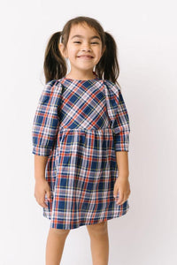 Birthday Dress in September Plaid