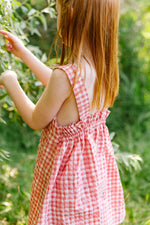 Load image into Gallery viewer, Beach Dress in Watermelon Plaid
