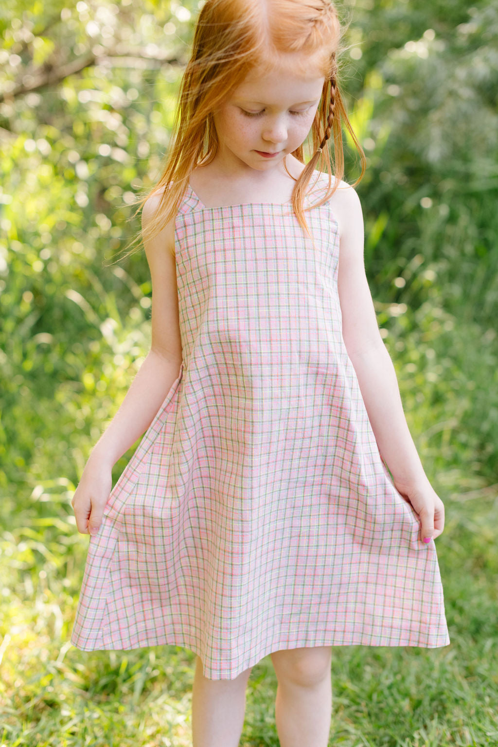 Beach Dress in Malibu Plaid