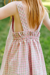 Beach Dress in Malibu Plaid