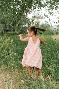 Weekend Dress in Petal Gingham