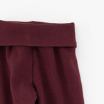 Load image into Gallery viewer, Ribbed Legging in Organic Garnet
